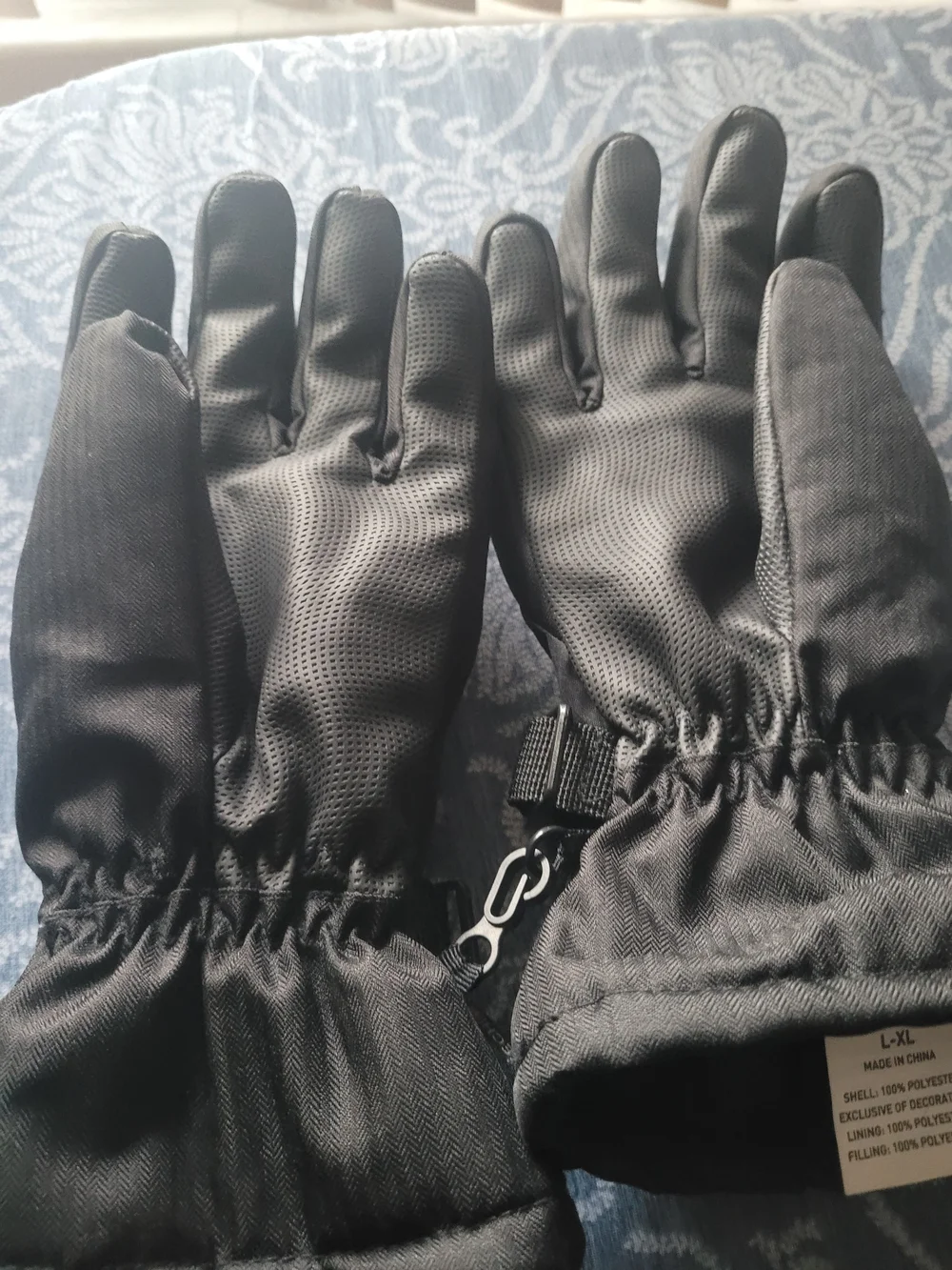 Swiss Tech Black Performance Winter Gloves